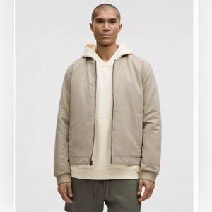 Lululemon Insulated Cotton-Blend Bomber Jacket SHOK Sheer Oak Men's Size XS